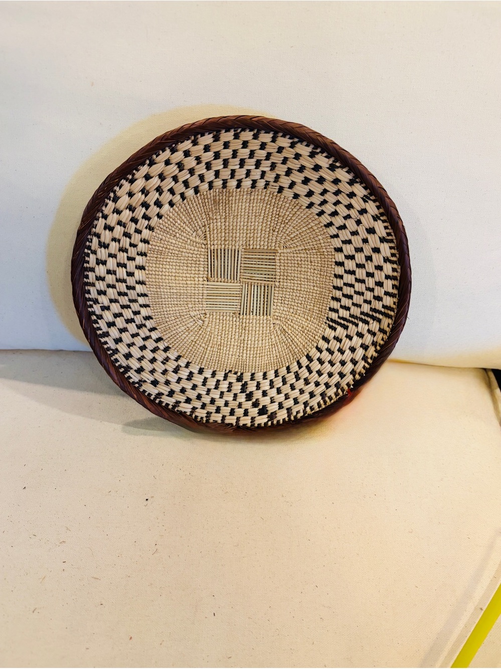 One of a Kind! NEW Woven Basket. Made by Binga people of Zambia Zimbabwe Africa